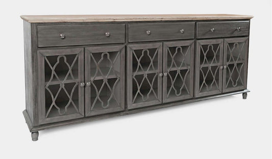 Jofran - Aurora Hills 6 Door Accent Chest - Grey / Bisque - 1999-86 view 2