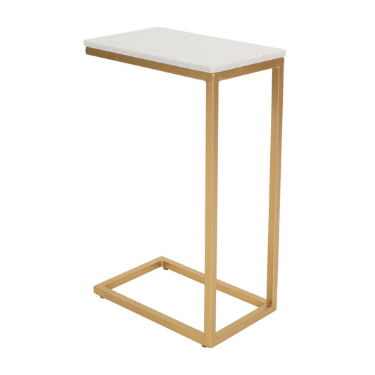 Jofran - Aurora Solid Marble Modern Luxury Glam Accent C-Table (Set of 2) in Gold - 2330-AURORA view 2