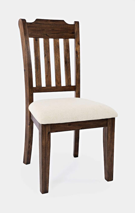 Jofran - Bakersfield Slatback Solid Acacia Dining Chair (Set of 2) - Wire Brush Brown - 1901-410KD view 2