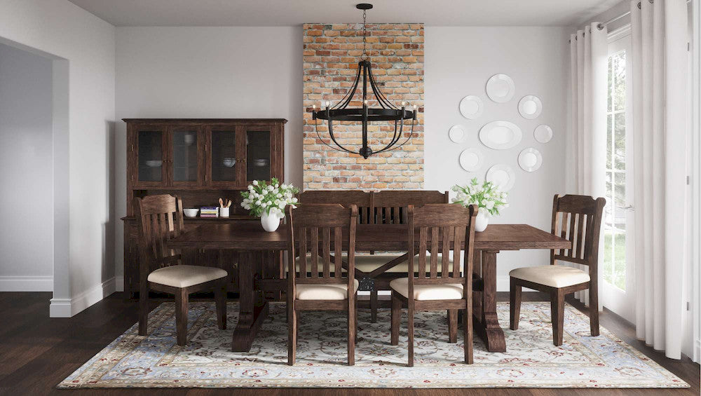 Jofran - Bakersfield Slatback Solid Acacia Dining Chair (Set of 2) - Wire Brush Brown - 1901-410KD view 7