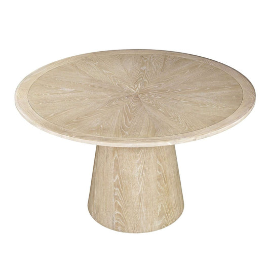Jofran - Bonn Mid-Century Modern 50in Round Pedestal Dining Table in Linen - 2271-BONN50WSHTBKT view 2