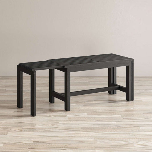 Jofran - Bradford Extendable Solid Mango Hardwood Bench - Grey - 1730-191G view 2
