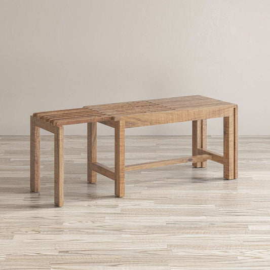 Jofran - Bradford Extendable Solid Mango Hardwood Bench - Natural - 1730-191B view 2