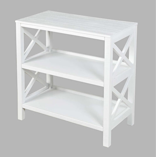 Jofran - Bridgehampton X-Side Bookcase - White - 1730-9220 view 2