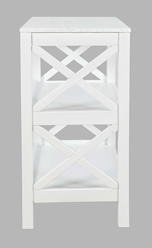 Jofran - Bridgehampton X-Side Bookcase - White - 1730-9220 view 10