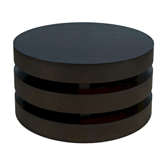 Jofran - Brix Mid-Century Modern Floating Sculpture Round Layered Coffee Table with Caster Wheels - 2370-2ESP view 2