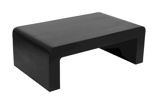 Jofran - Brooklyn 50in Mid-Century Modern Solid Wood Waterfall Curved Coffee Table - 2268-1 view 2