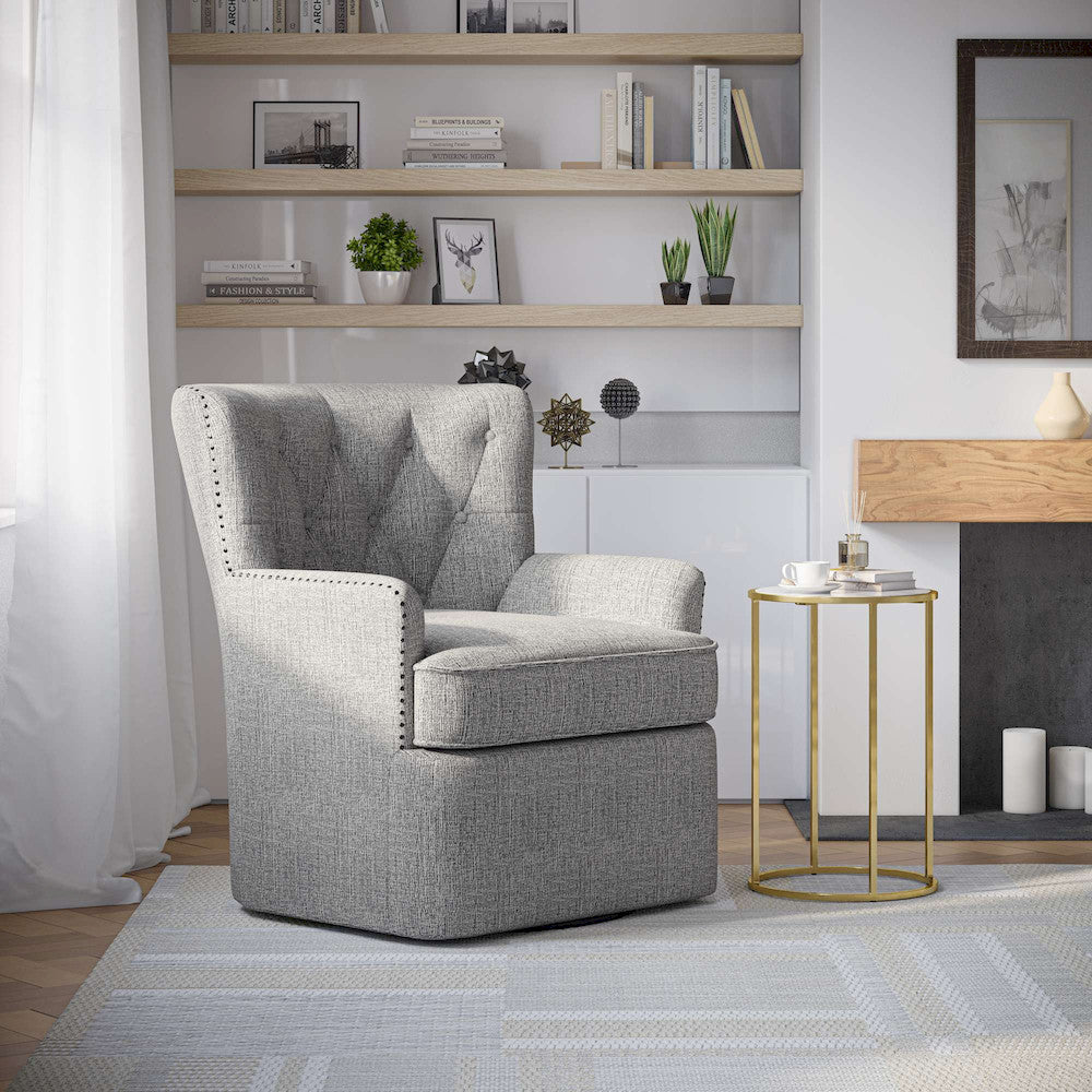 Jofran - Bryson Swivel Accent Chair - BRYSON-SW-ASH view 11