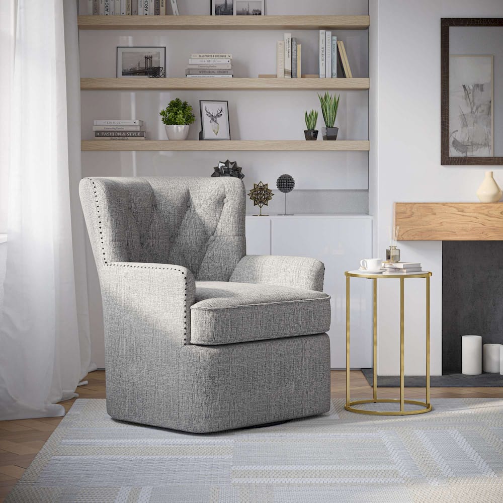 Jofran - Bryson Swivel Accent Chair - BRYSON-SW-ASH view 11