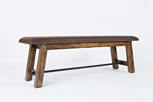 Jofran - Cannon Valley Bench with UPH Seat - 1511-56KD view 2
