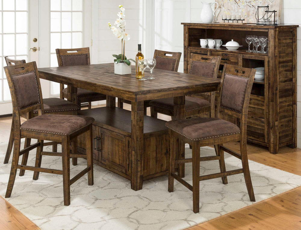 Jofran - Cannon Valley Dining Table with Storage Base - 1511-72TBKT view 9