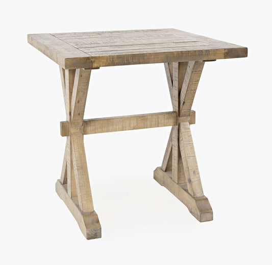 Jofran - Carlyle Crossing Distressed Pine End Table - Distressed Light Brown - 1920-3 view 2