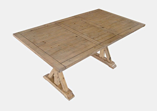 Jofran - Carlyle Crossing Solid Pine Counter Height Extension Dining Table - Distressed Light Brown - 1921-78BCHKT view 2