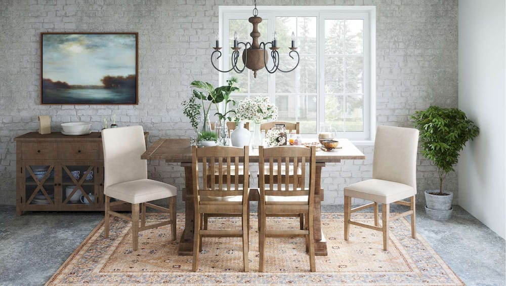 Jofran - Carlyle Crossing Solid Pine Counter Height Extension Dining Table - Distressed Light Brown - 1921-78BCHKT view 7