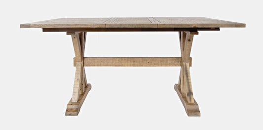 Jofran - Carlyle Crossing Solid Pine Counter Height Extension Dining Table - Distressed Light Brown - 1921-78BCHKT veiw 2