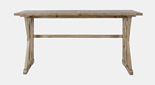 Jofran - Carlyle Crossing Solid Pine Counter Height Sofa Table Set with Three Stools - Distressed Light Brown - 1921-74 view 2