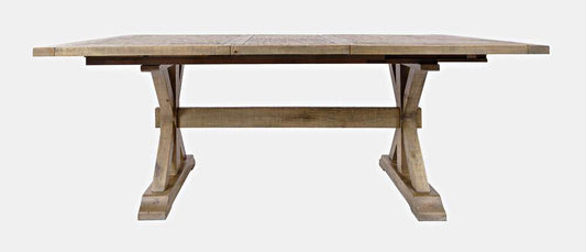 Jofran - Carlyle Crossing Solid Pine Extension Dining Table - Distressed Light Brown - 1921-78DNGKT veiw 2