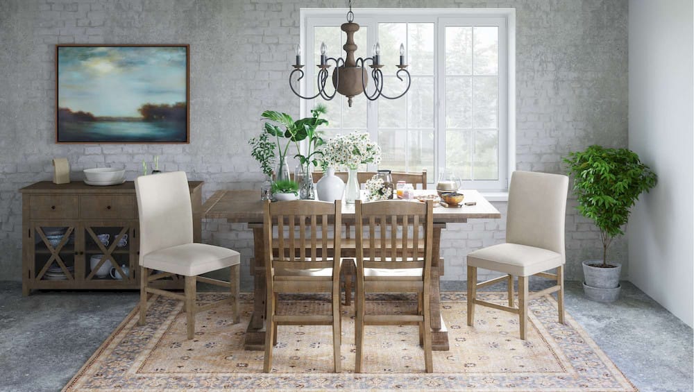 Jofran - Carlyle Crossing Solid Pine Slatback Counter Height Bench - Distressed Light Brown - 1921-BS54KD view 6