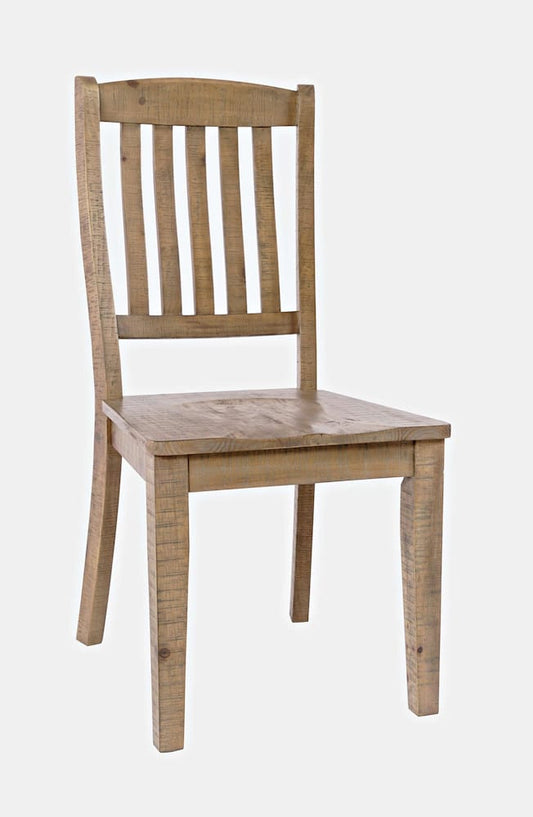 Jofran - Carlyle Crossing Solid Pine Slatback Dining Chair (Set of 2) - Distressed Light Brown - 1921-400KD view 2
