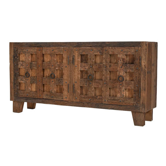 Jofran - Colton 71in Reclaimed Solid Wood Four Door Accent Storage Cabinet Sideboard - 2385-72 view 2