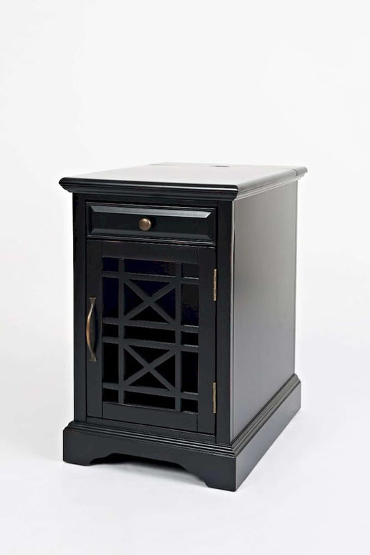 Jofran - Craftsman Poer Chairside Table in Antique Black - 275-22 view 2