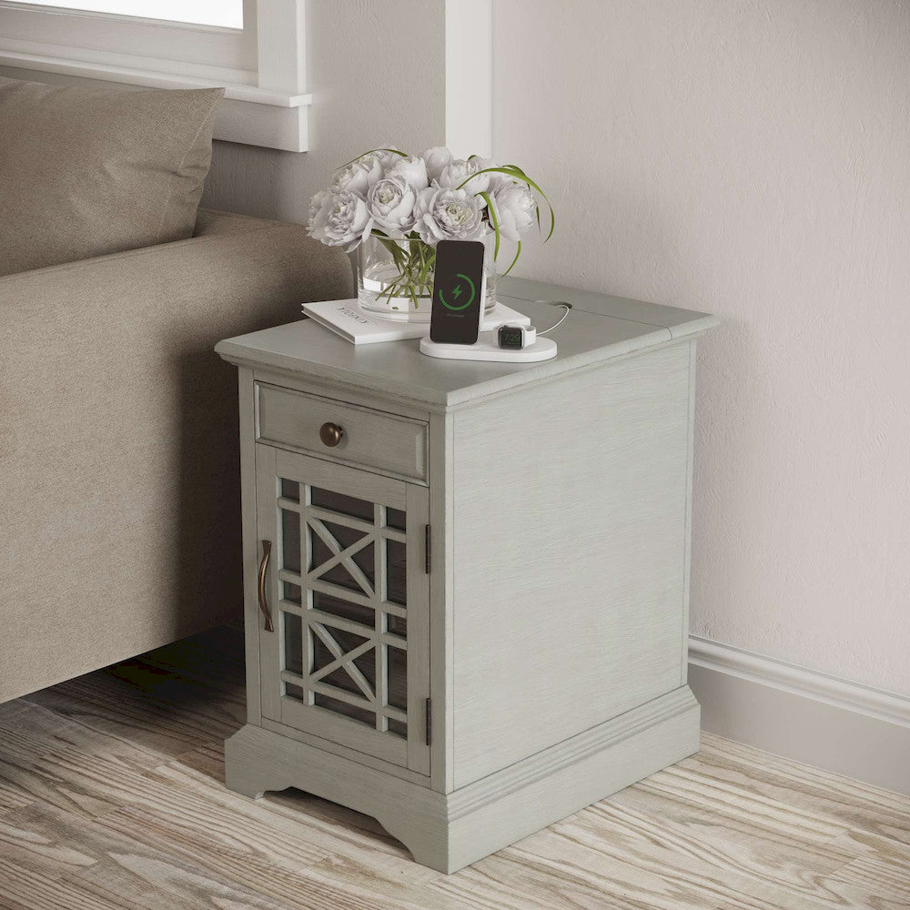 Jofran - Craftsman Poer Chairside Table in Earl Grey - 375-22 view 12