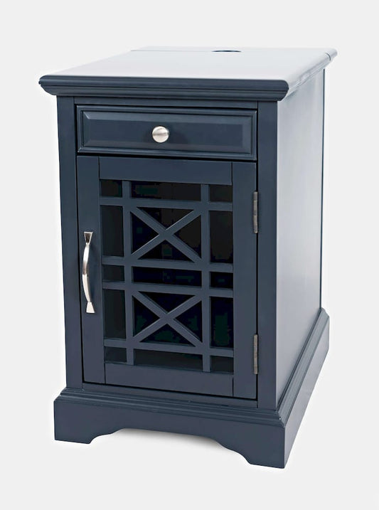 Jofran - Craftsman Poer Chairside Table in Navy - 775-22 view 2