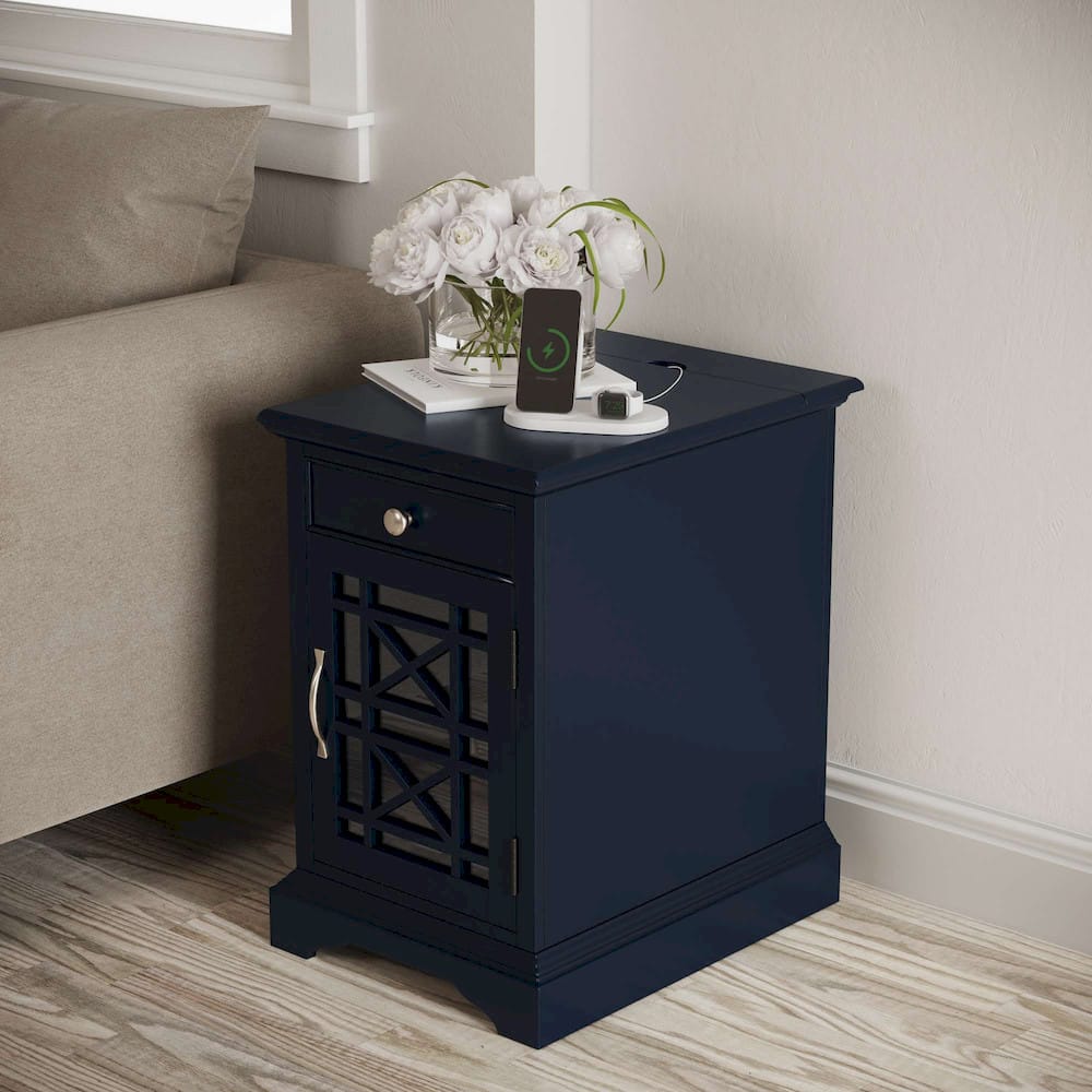 Jofran - Craftsman Poer Chairside Table in Navy - 775-22 view 14