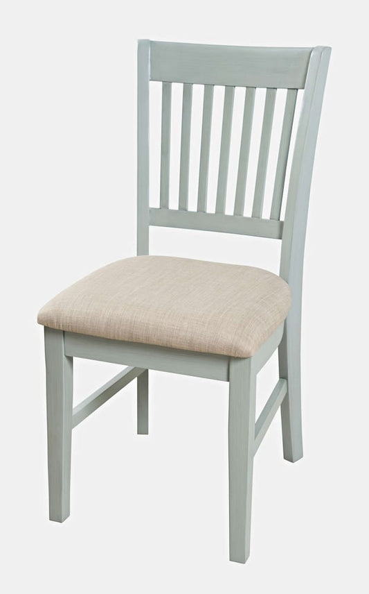 Jofran - Craftsman Slat-Back Upholstered Desk Chair - Earl Grey - 375-370KD view 2