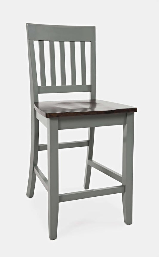 Jofran - Decatur Lane Counter Stool in Autumn brown/Grey (Set of 2) - 1836-BS393KD view 2