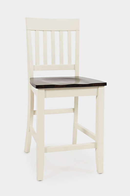 Jofran - Decatur Lane Counter Stool in Autumn brown/white (Set of 2) - 1826-BS393KD view 2