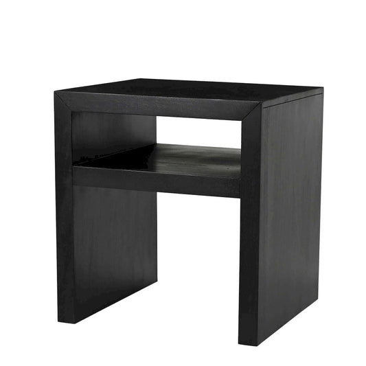 Jofran - Dev Modern Mitered Angle Solid Wood End Table with Storage Shelf - 2347-3 view 2