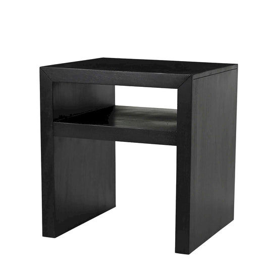 Jofran - Dev Modern Mitered Angle Solid Wood End Table with Storage Shelf - 2347-3 view 2