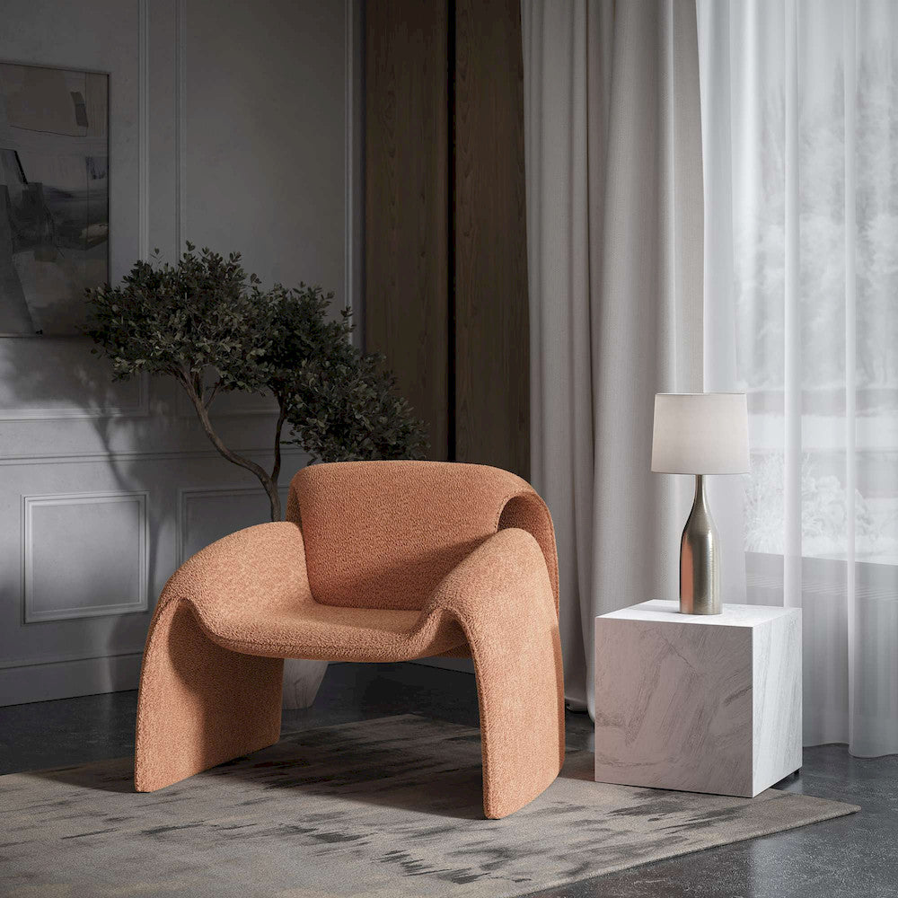 Jofran - Dolce Mid-Century Modern Bent Angle Upholstered Accent Chair - DOLCE-CH-SNA view 9