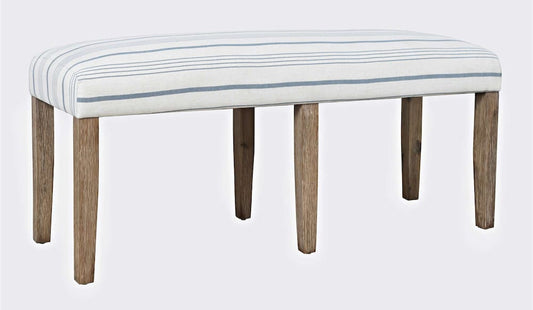 Jofran - Eastern Tides 46in Upholstered Coastal Dining Bench - 2148-46KD view 2
