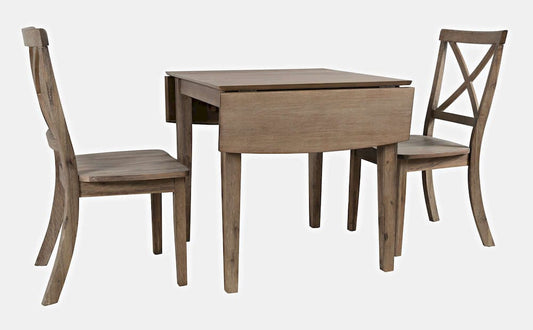 Jofran - Eastern Tides Three Piece Cross-Back Coastal Dining Set - 2148-30370KDKT view 2