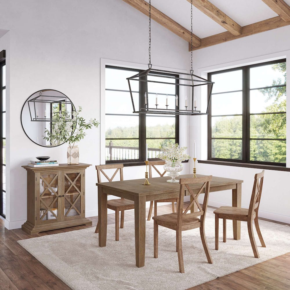 Jofran - Eastern Tides X-Back Coastal Acacia Dining Chair (Set of 2) - 2148-370KD view 13