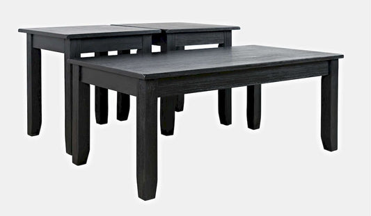 Jofran - Eros Contemporary 3 Piece Coffee Table Set - Brushed Black - 2089-BLK view 2