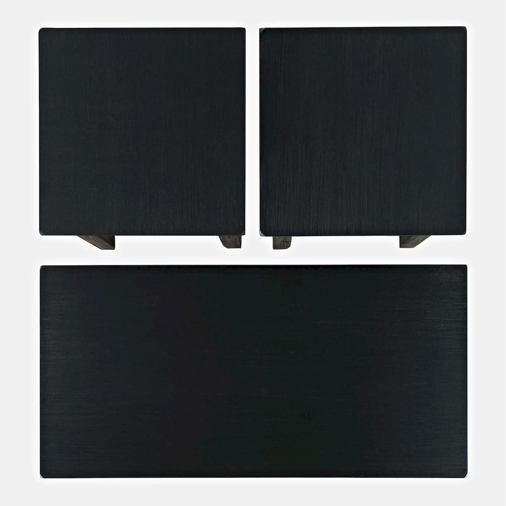 Jofran - Eros Contemporary 3 Piece Coffee Table Set - Brushed Black - 2089-BLK view 5
