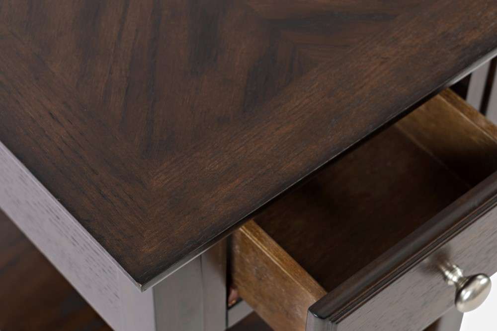 Jofran - Modern Espresso Chairside Table - 1037-7 veiw 4