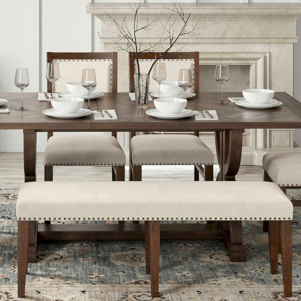 Jofran - Fairview Backless Dining Bench - Oak - 1931-52KD view 7
