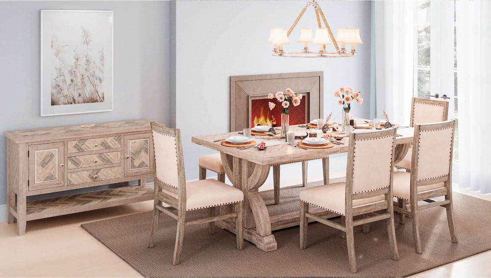 Jofran - Fairview Extension Dining Table - Ash - 1933-78DNGKT view 9