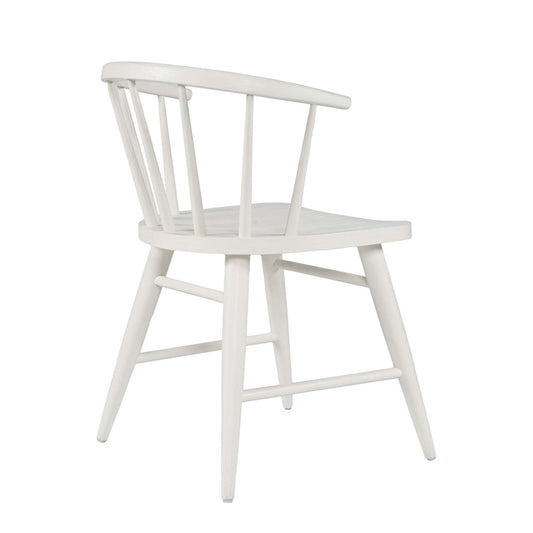 Jofran - Fitz Traditional Solid Wood Curved Back Spindle Dining Chair (Set of 2) in White - 2421-FITZWHT view 2