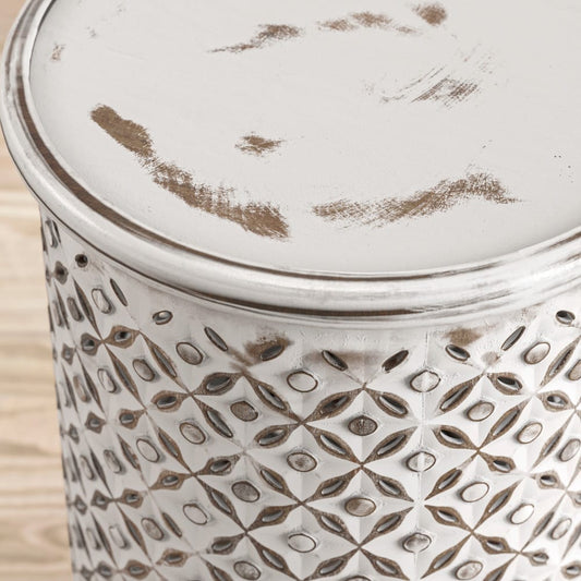 Jofran - Global Archive Drum Table in Antique white - 1730-17A view 2