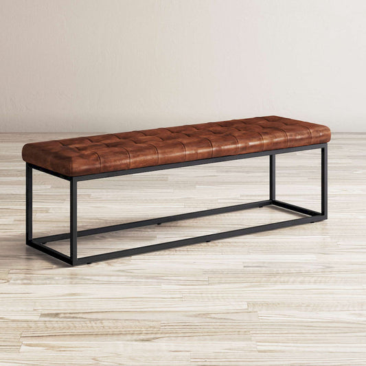 Jofran - Global Archive Leather Ottoman in Saddle - 1730-76 view 2