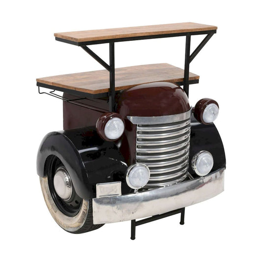 Jofran - Glory Days Woody Vintage Car Console Table Home Bar in Black - 2323-WOODY view 2