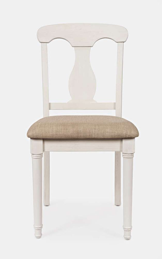 Jofran - Grafton Farms Desk Chair - Brushed White, Cream Fabric - 1978-360KD veiw 2