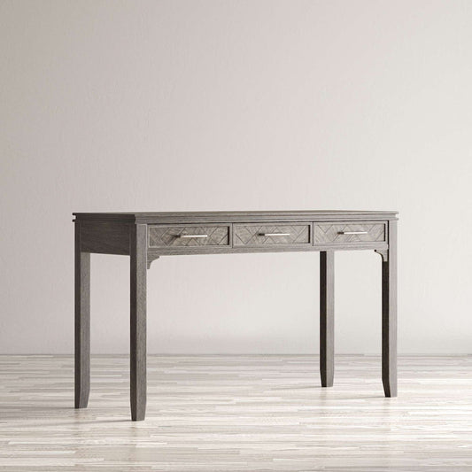 Jofran - Gramercy Chevron Three Drawer USB Charging Desk - Platinum - 1356-48 view 2