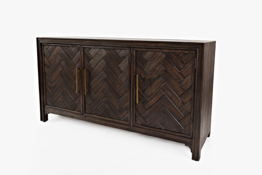 Jofran - Gramercy Dark Chevron 3 Door Accent Cabinet - 1756-60 veiw 2