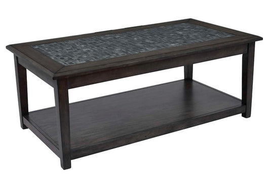 Jofran - Grey Mosaic Cocktail Table in Castered - 1798-1 view 2